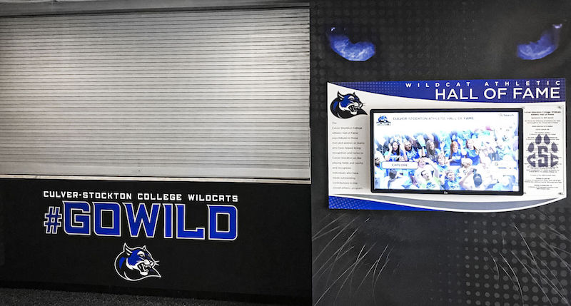 Digital Trophy Case at Culver Stockton College