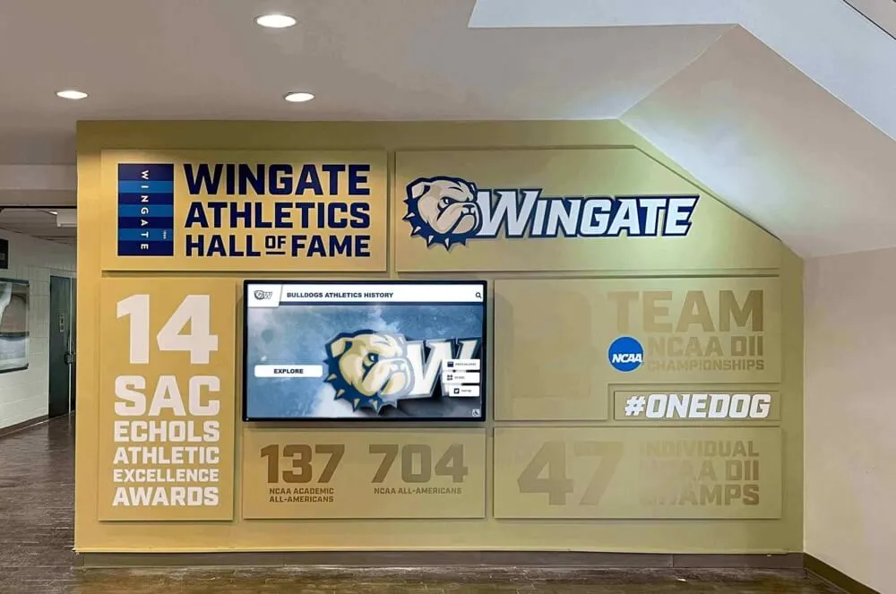 Wingate University Digital Recognition Display